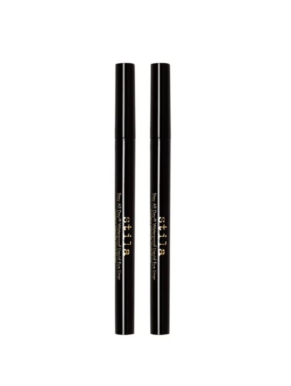 2x Stila Waterproof Liquid Dark Brown Eye Liner–0.5 mL – New
